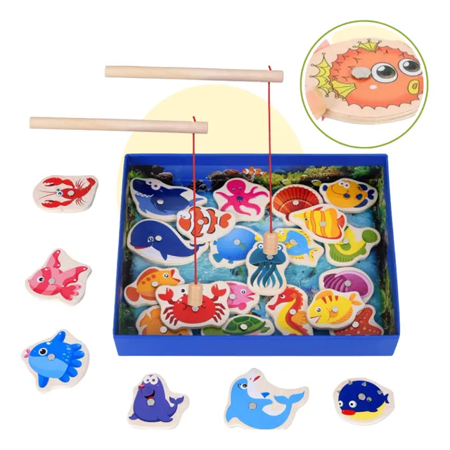 Juego Didáctivo Para Niños, Juguete De Pesca Imantado Bebes