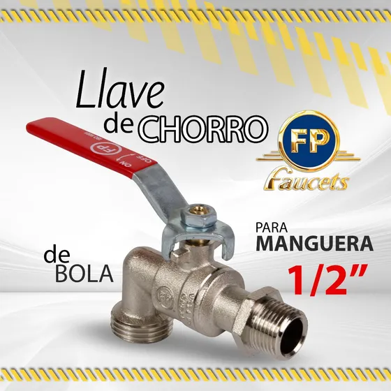 Llave De Chorro Bola 1/2 Para Manguera Fp 02mb71 / 09461