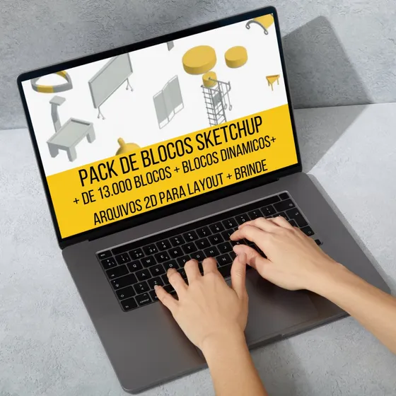 Sketchup + De 13.000 Arquivos + Blocos Dinamicos + Layout