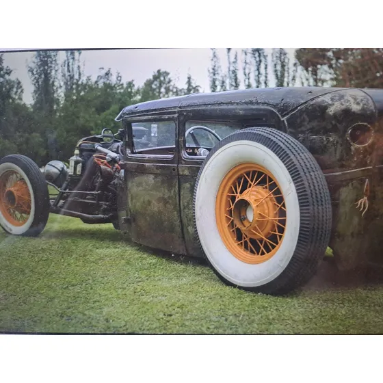 Rat Rod Ford 32 Motor V8 Cabeza Plana