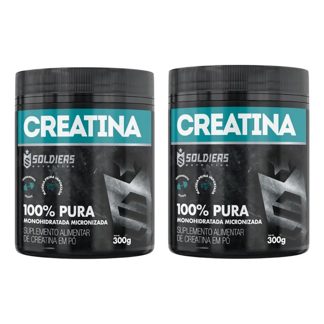 Kit: 2 Creatina Pote 300g 100% Pura Kit: 2 Creatina Pote 300g 100% Pura