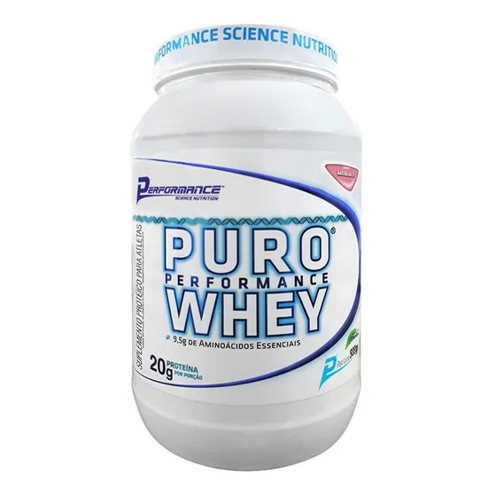 Whey Protein Puro Whey 100% Concentrada 900g Performance 