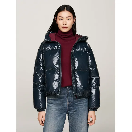 Chamarra Brillante De Plumón De Mujer Tommy Hilfiger