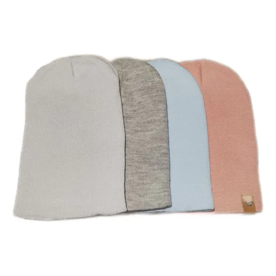 Gorro Lana Niños 1era Calidad Rosa Celeste Grises
