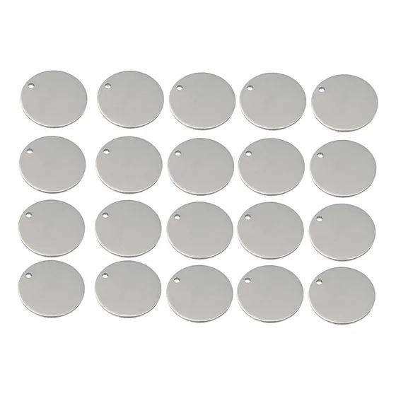 20 Unidades De Material Acero Inoxidable Accesorios 15mm