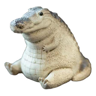 Escultura De Mascota De Té, Figura De Cocodrilo En Escultura De Mascota De Té, Figura De Cocodrilo En