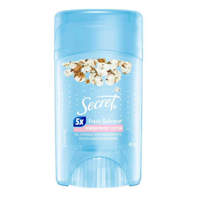 Desodorante Gel Antitranspirante Secret Proteção Algodão 45g Desodorante Gel Antitranspirante Secret Proteção Algodão 45g