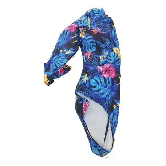 Traje De Baño Una Pieza Dama Manga Larga Importado Xl