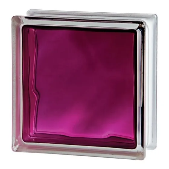 Ladrillo Vidrio Nube Colores Intensos 19x19cm Brilly Ruby