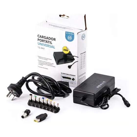 Cargador Ditron Universal Notebook Computadora Portatil Usb