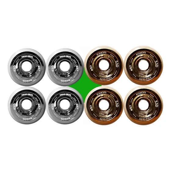 Ruedas Anker 49d 53d Igual A Roll Line Giotto