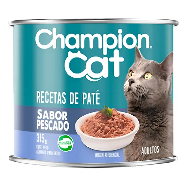 Lata Champion Cat Adulto Pescado 12 Un