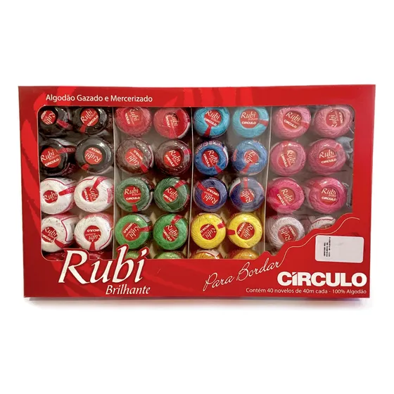 Cofre De Hilo Para Bordar Perle Rubi X 40 Unidades Surtidos