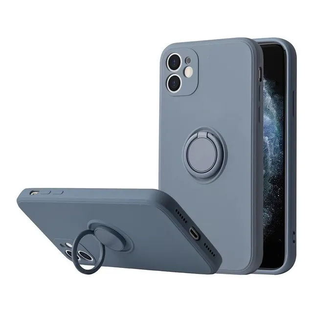 Capa Case Capinha P/ iPhone 11 Proteção Camera Suporte Anel