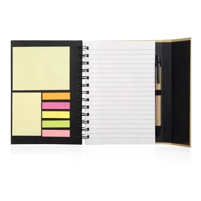 Cuaderno Libreta Anotador Post It Tapa Dura Eco C/ Bolígrafo