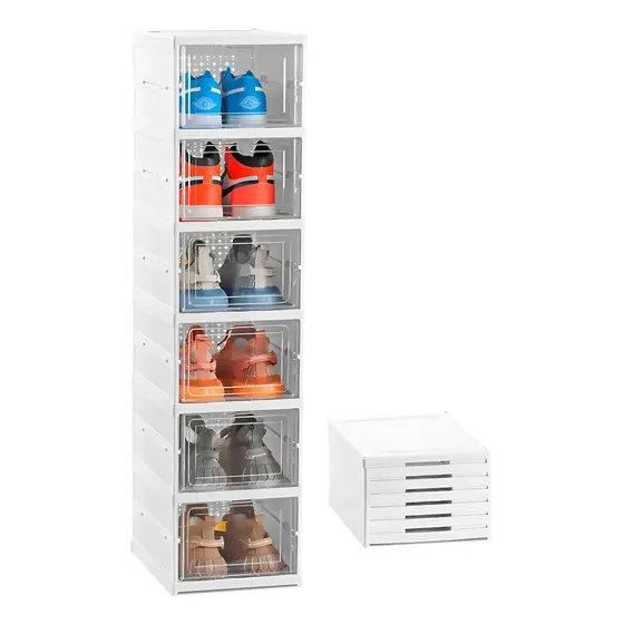 Gabinete zapatera Chinatown EOLAND ZAPATERA 6 NIVELES color blanco | Cuotas sin interés