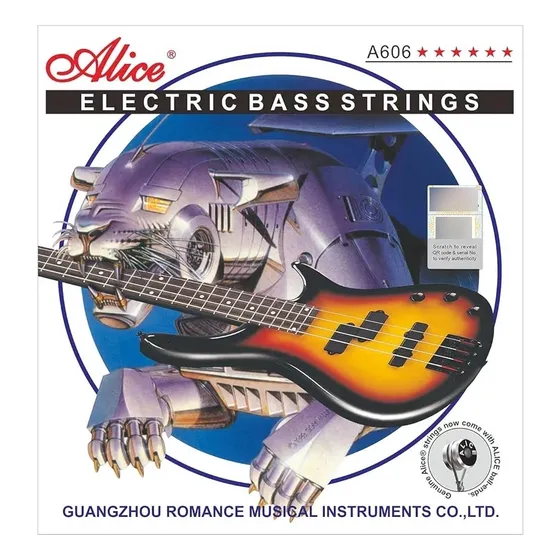 Juego De Cuerdas De Bajo Eléctrico Marca Alice