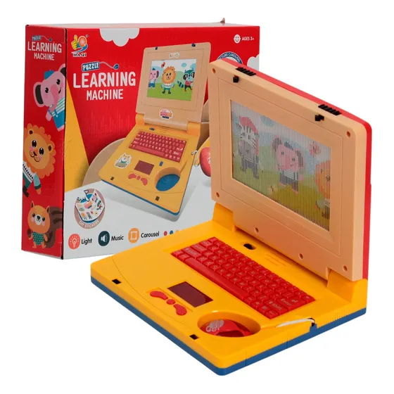 Notebook Infantil Laptop Com Mouse Didático Cor Sortida
