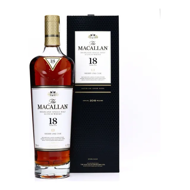 Whisky Macallan 18 Años Sherry Cask 43% 700 Ml