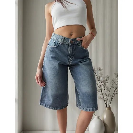 Bermuda De Jean Baggy De Ktl Denim