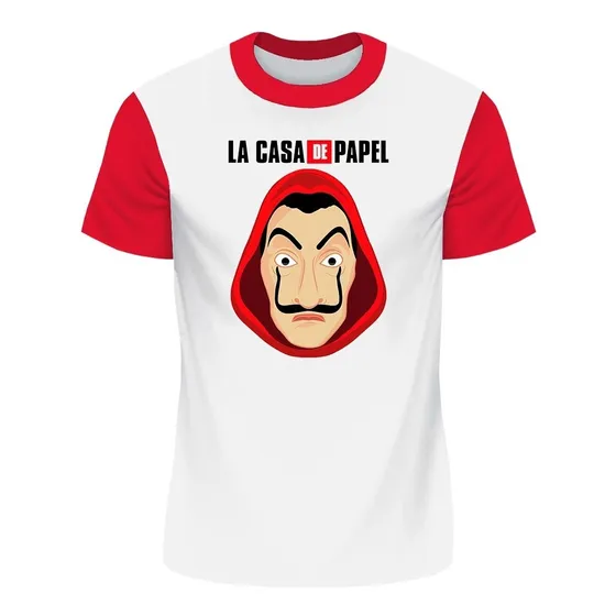 Franela La Casa De  Papel Estampada  Sublimada