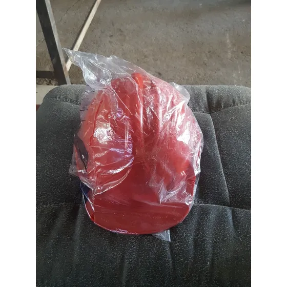 Casco De Seguridad Plástico Color Rojo