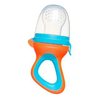 Porta Frutinha Sugador Em Silicone Chupeta Alimentador Buba Cor Laranja Porta Frutinha Sugador Em Silicone Chupeta Alimentador Buba Cor Laranja