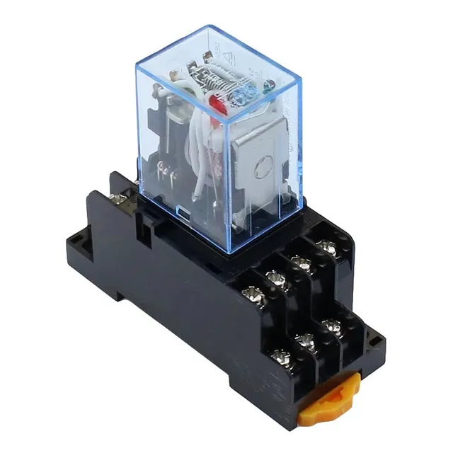 8pcs Rele Industrial 110v Ac 3a 14pines My4nj Hh54p + Base
