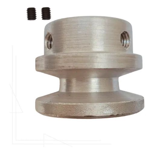 Polea De Aluminio 2 Pulgadas, Piloto 1/2, 1 Ranura Tipo A