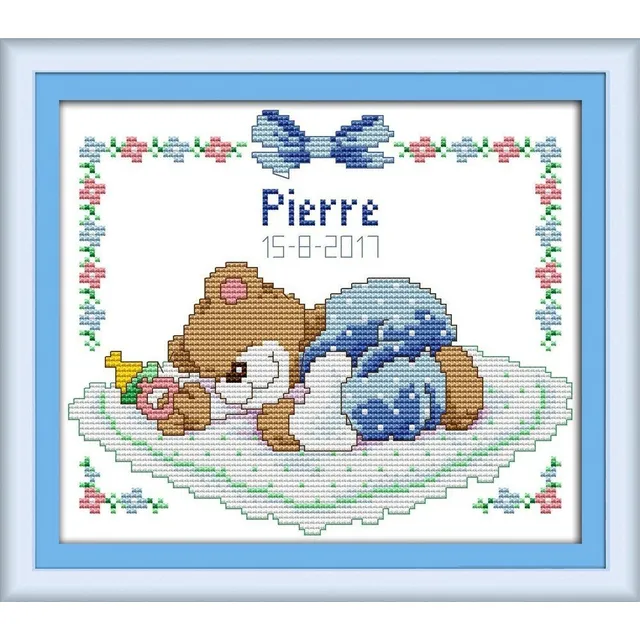 Captaincrafts Kits Punto Cruz Bordado Patron Kit  Saco Bebe