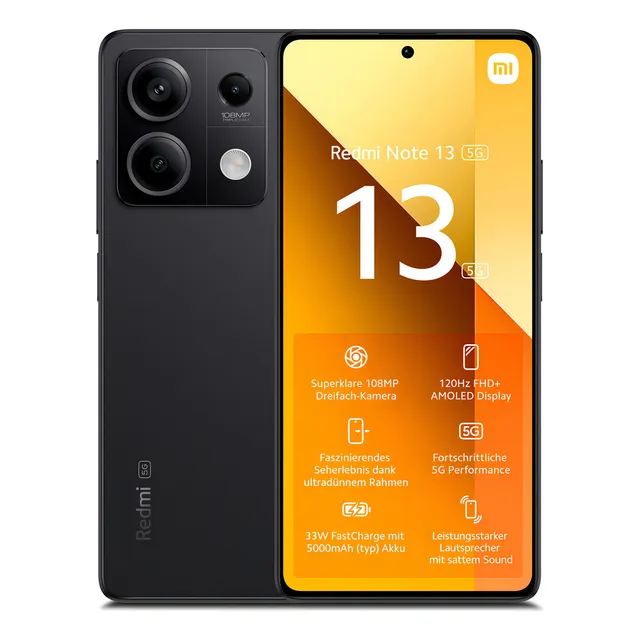 Xiaomi Redmi Note 13 5G Dual SIM 256GB Preto 8GB RAM