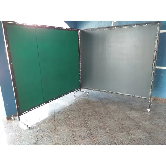 Biombo Para Solda 3,0(llx1,5(a) Cor Preta Frete Incluso 