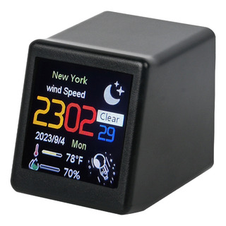 Clock Smart Home Clock Weather Wifi Para Animação Diy Clock Smart Home Clock Weather Wifi Para Animação Diy