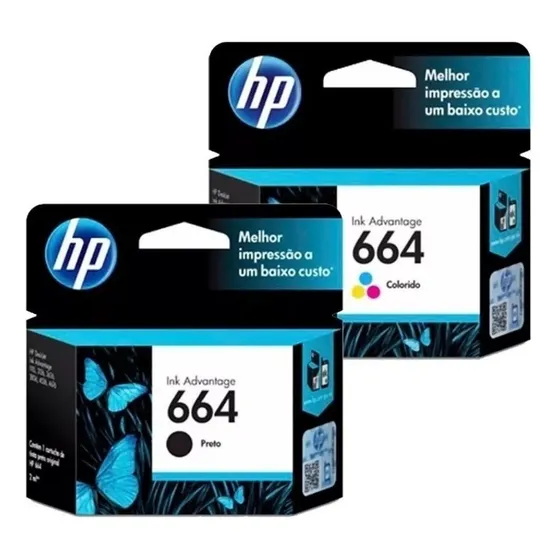Combo Cartuchos Tinta Original Hp 664 Negro Y Color Nuevos