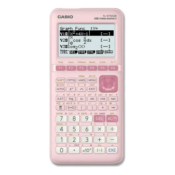 Calculadora Gráfica Casio Fx-9750giii Rosa
