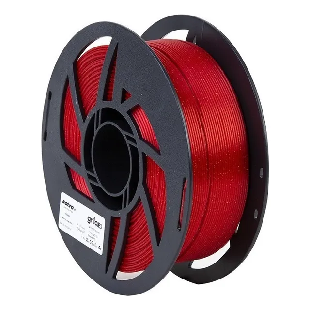 Grilon3 filamento pla 1,75mm 1kg color rojo roby