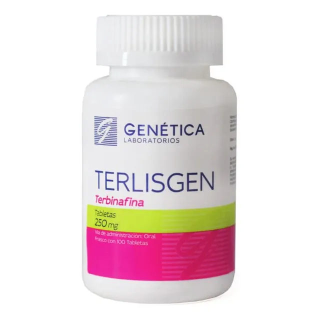 Terlisgen, Terbinafina 250mg/ Frasco Con 30tabletas