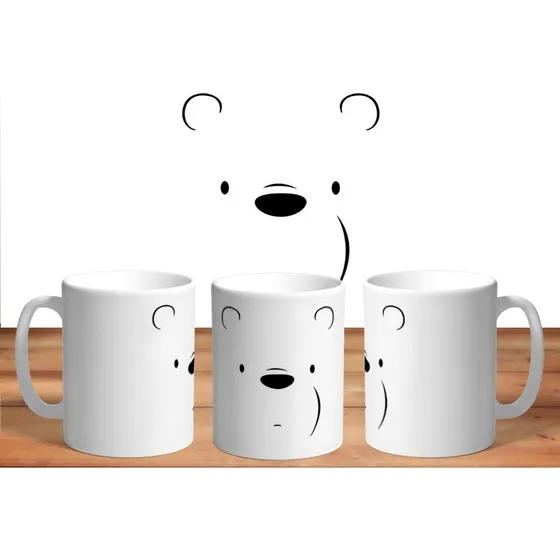 Taza De Ceramica Sublimada Osos Escandalosos: Polar