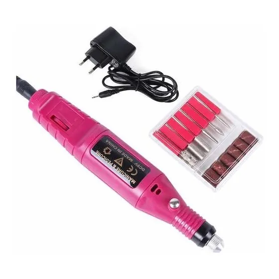 Kit Manicure Torno Electrico Pulidor + Accesorios
