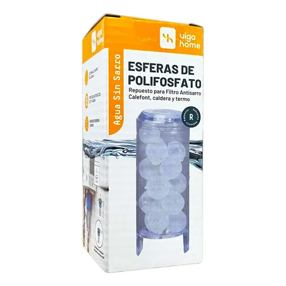 Repuesto Esferas De Polifosfato - Filtro Antisarro Vigahome Blanco