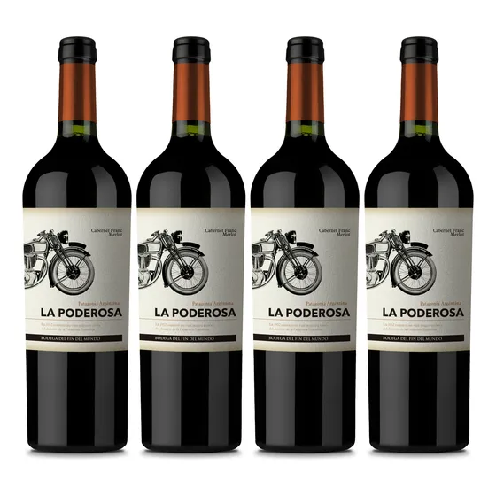 Vino T. Cab. Franc Merl. Fin Del Mundo La Poderosa 750 Ml X 