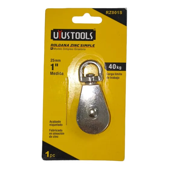 Polea Giratoria Sencilla 1 PuLG Zinc Rz001s Uyustools
