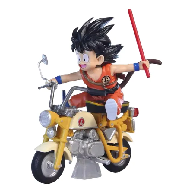 Figura Coleccionable De Dragon Ball Goku En Moto