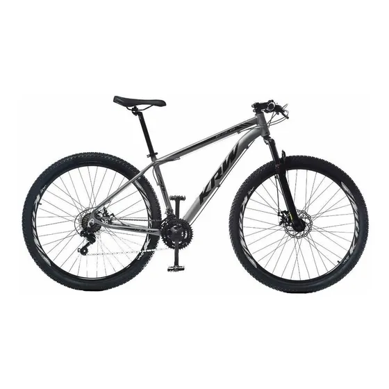 Bicicleta Aro 29 Krw Alumínio 24 Vel Freio A Disco Suspensão Dianteira X42 Cor Grafite/Preto Fosco Tamanho do quadro 15.5
