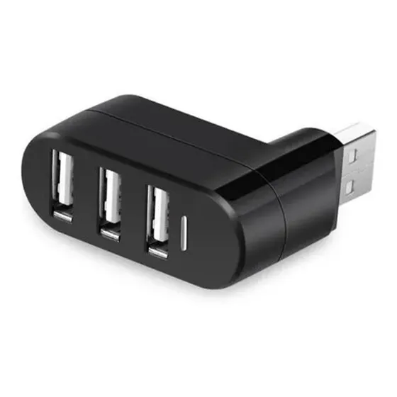 Mini Hub Usb 3 Portas Alta Velocidade 2.0 Giratorio