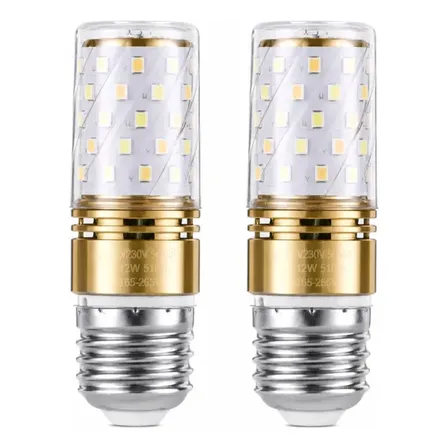 Lâmpada Led Tipo E27, 12 W, Conjuntos Disponíveis 110v - 220v 3cores-2