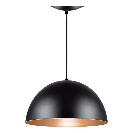 Pendente Luminária Meia Esfera P 30cm Vermelho X Branco