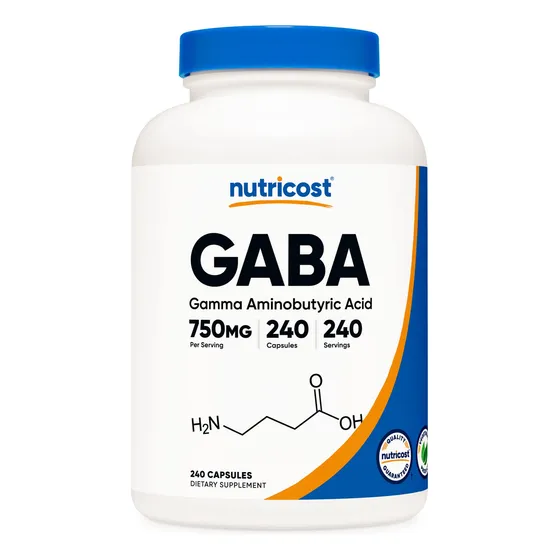 Suplemento Nutricost Gaba (ácido Gamma Aminobutírico) 750 Mg