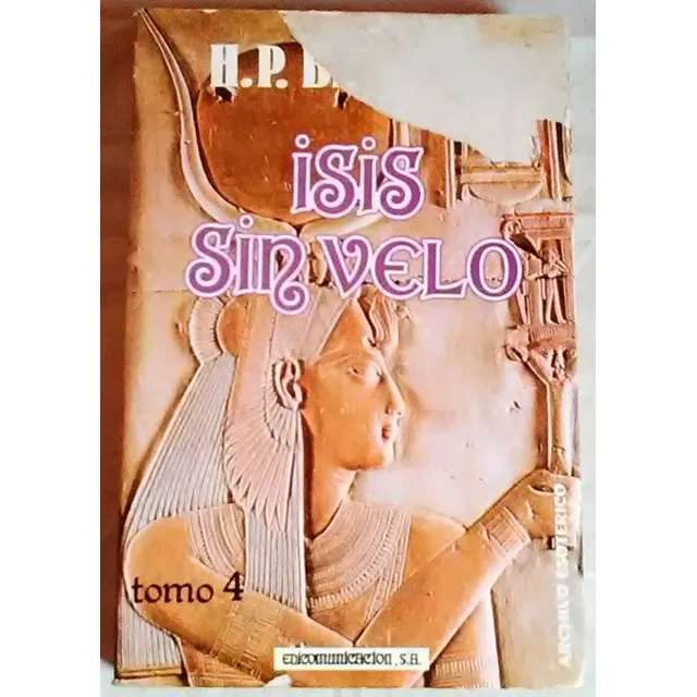Isis Sin Velo Tomo 4 Helena Blavatsky