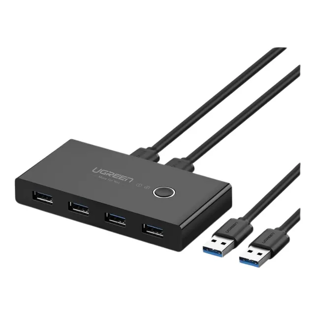 Hub Para Compartir 4 Puertos Usb 3.0 A 2 Pc S / 30768